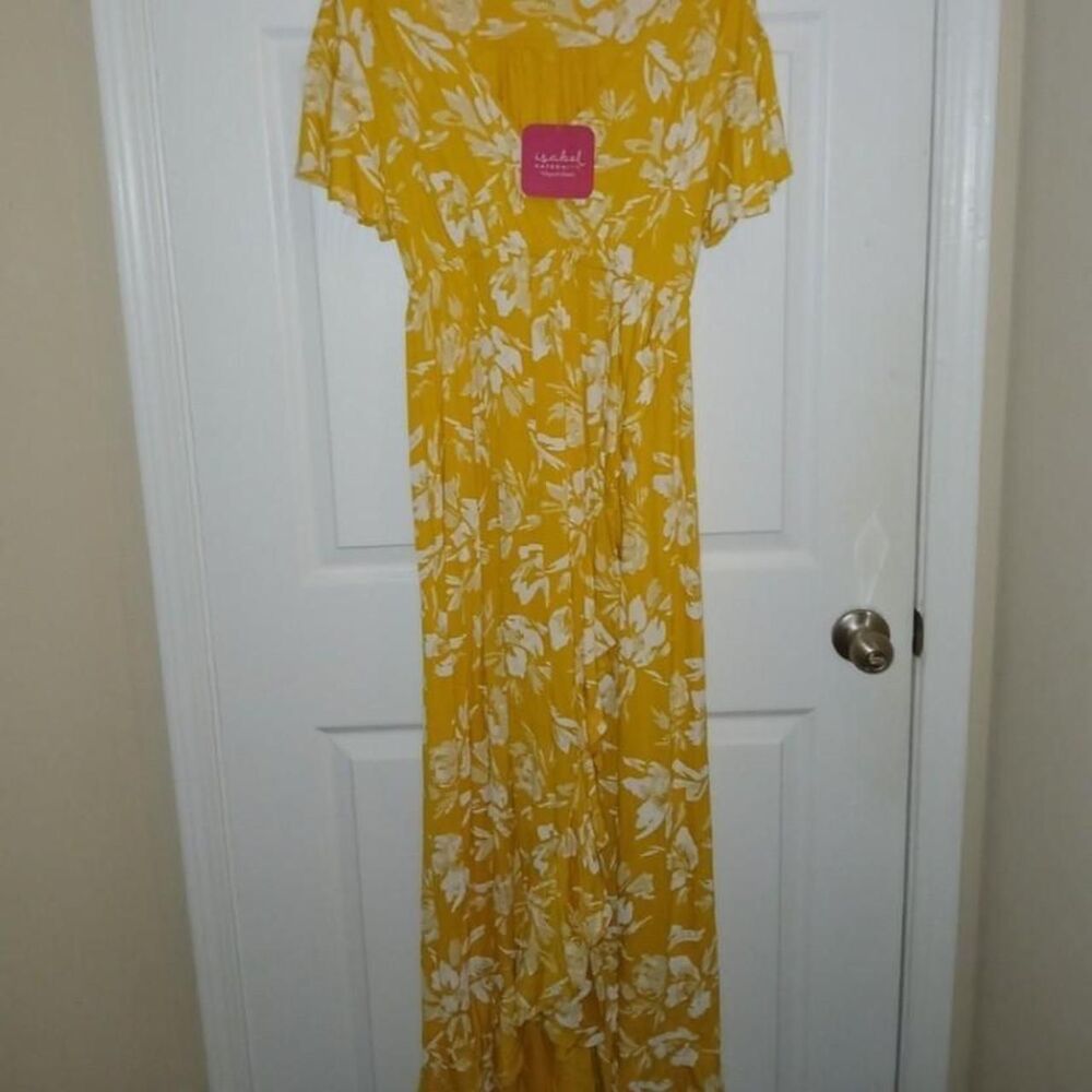 Ingrid-isabel Women's White and Yellow Dress